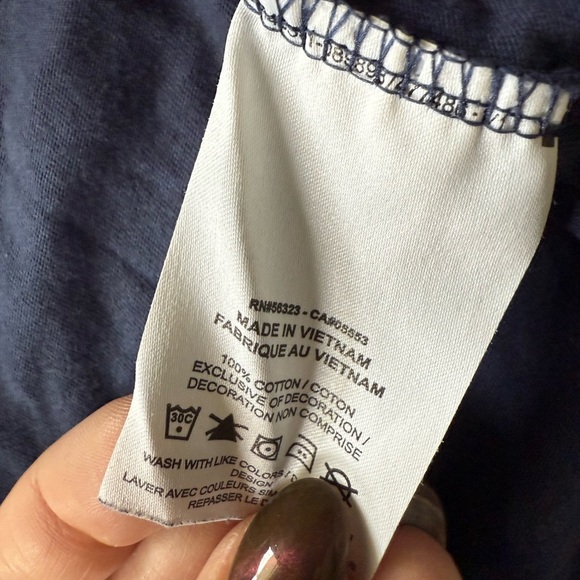 T-SHIRT NIKE NSW ESSENTIAL + CORE 1 TEE Navy Blue Men’s Size Large - Picture 4 of 7